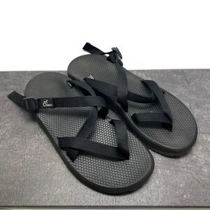 Chaco Z2 Black Nylon Strappy Sandals Men's US 13 Comfort Sport Beach Water Shoes
